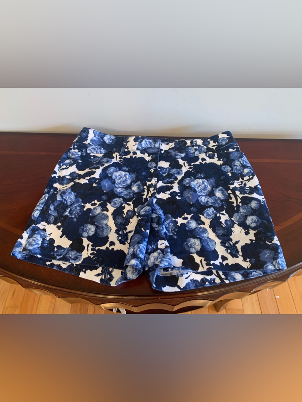 NWOT The Limited Navy and White Floral Shorts
